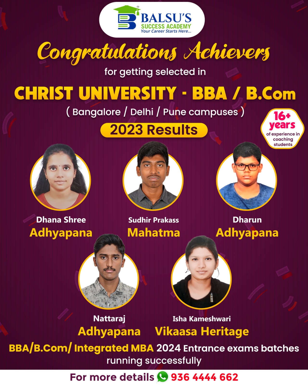 IPMAT online course achievers - BSA